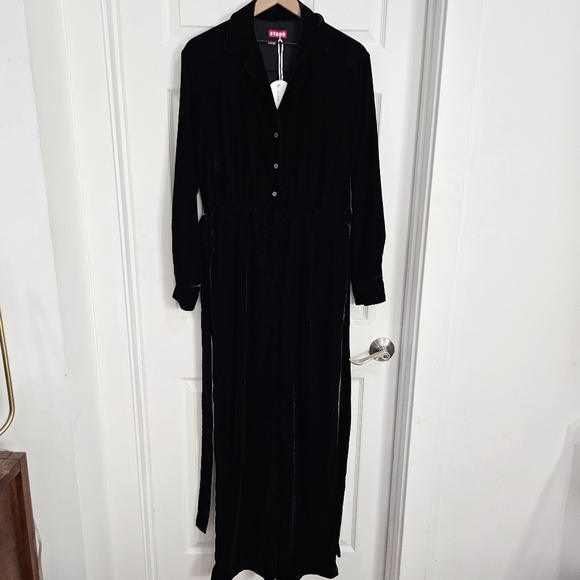 Staud ELIJAH JUMPSUIT BLACK - Picture 4 of 9